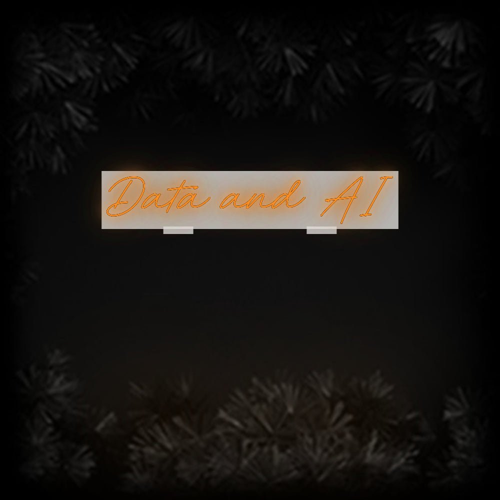 Konfiguriertes Neonschild: Data and AI - Official Neon - led neon schild schriftzug personalisiert