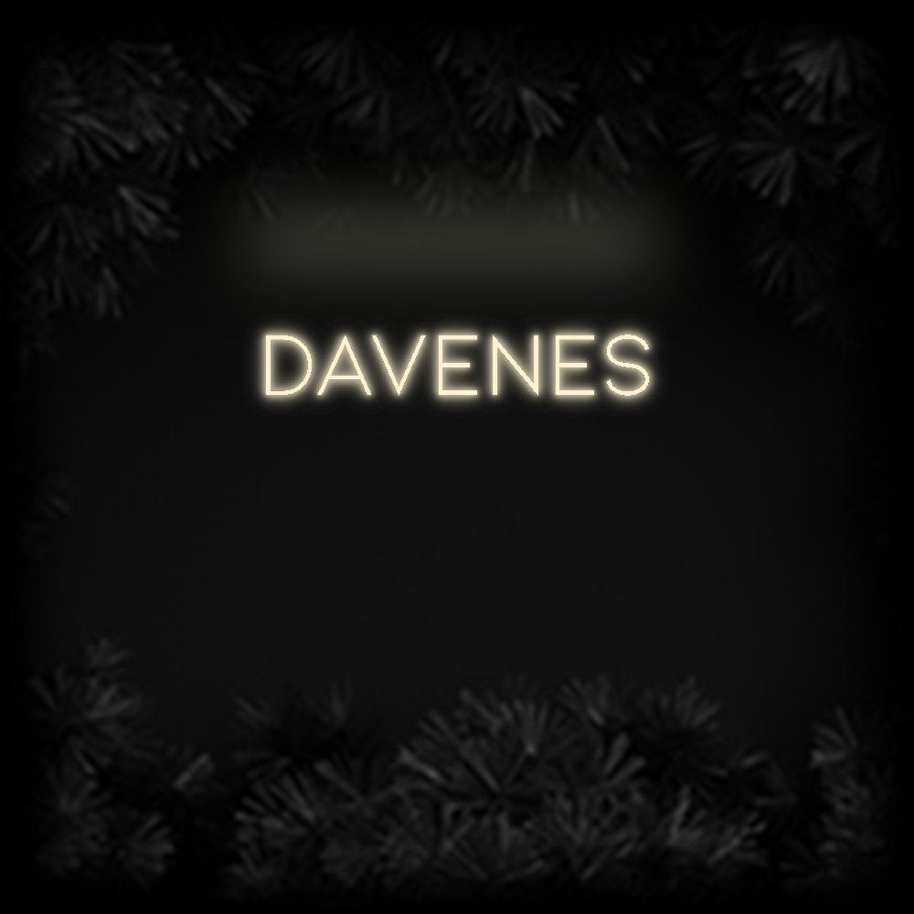 Konfiguriertes Neonschild: Davenes - Official Neon - led neon schild schriftzug personalisiert
