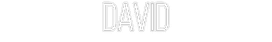 Konfiguriertes Neonschild: David - Official Neon - led neon schild schriftzug personalisiert
