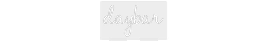 Konfiguriertes Neonschild: daybar - Official Neon - led neon schild schriftzug personalisiert