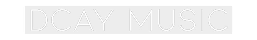 Konfiguriertes Neonschild: DCay Music - Official Neon - led neon schild schriftzug personalisiert
