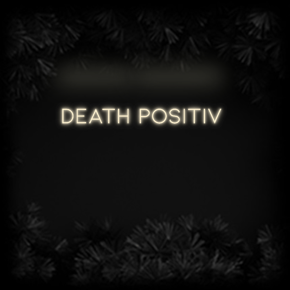 Konfiguriertes Neonschild: Death Positiv - Official Neon - led neon schild schriftzug personalisiert