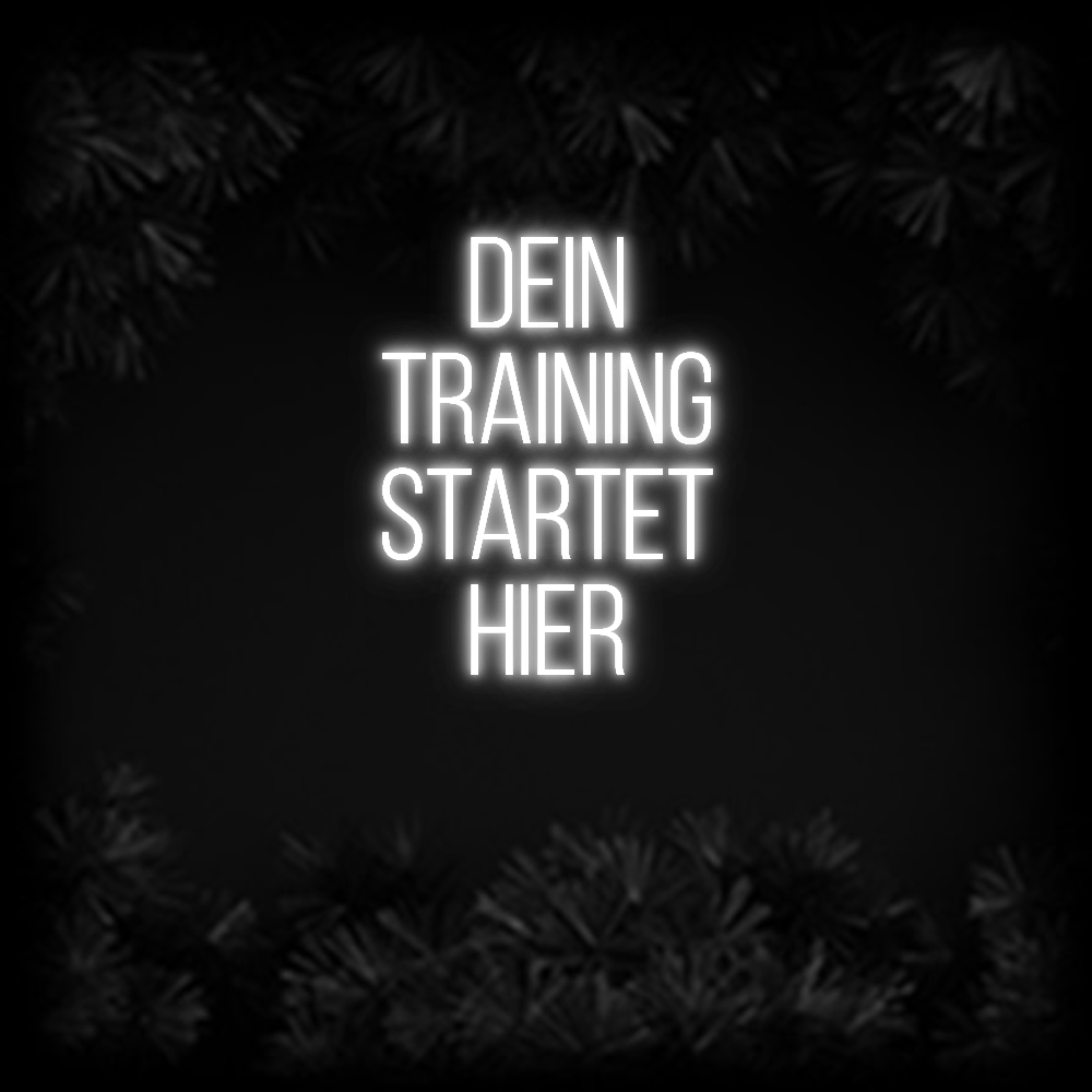 Konfiguriertes Neonschild: DEIN TRAININ... - Official Neon - led neon schild schriftzug personalisiert