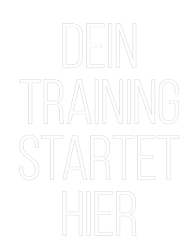 Konfiguriertes Neonschild: DEIN TRAININ... - Official Neon - led neon schild schriftzug personalisiert