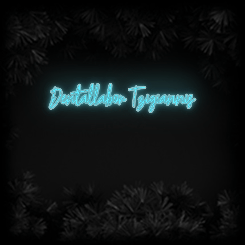 Konfiguriertes Neonschild: Dentallabor T... - Official Neon - led neon schild schriftzug personalisiert