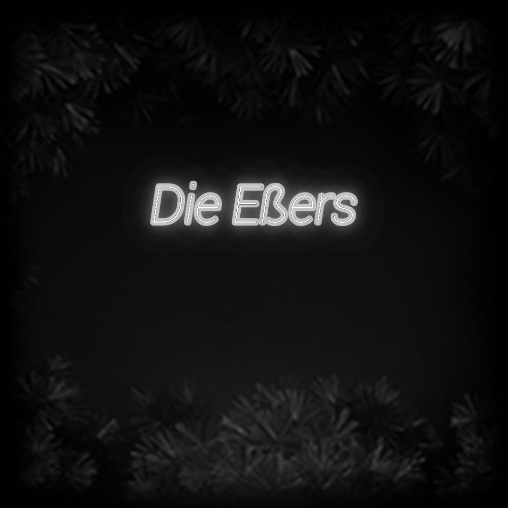 Konfiguriertes Neonschild: Die Eßers - Official Neon - led neon schild schriftzug personalisiert