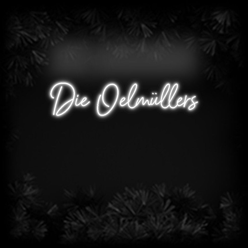 Konfiguriertes Neonschild: Die Oelmüllers - Official Neon - led neon schild schriftzug personalisiert