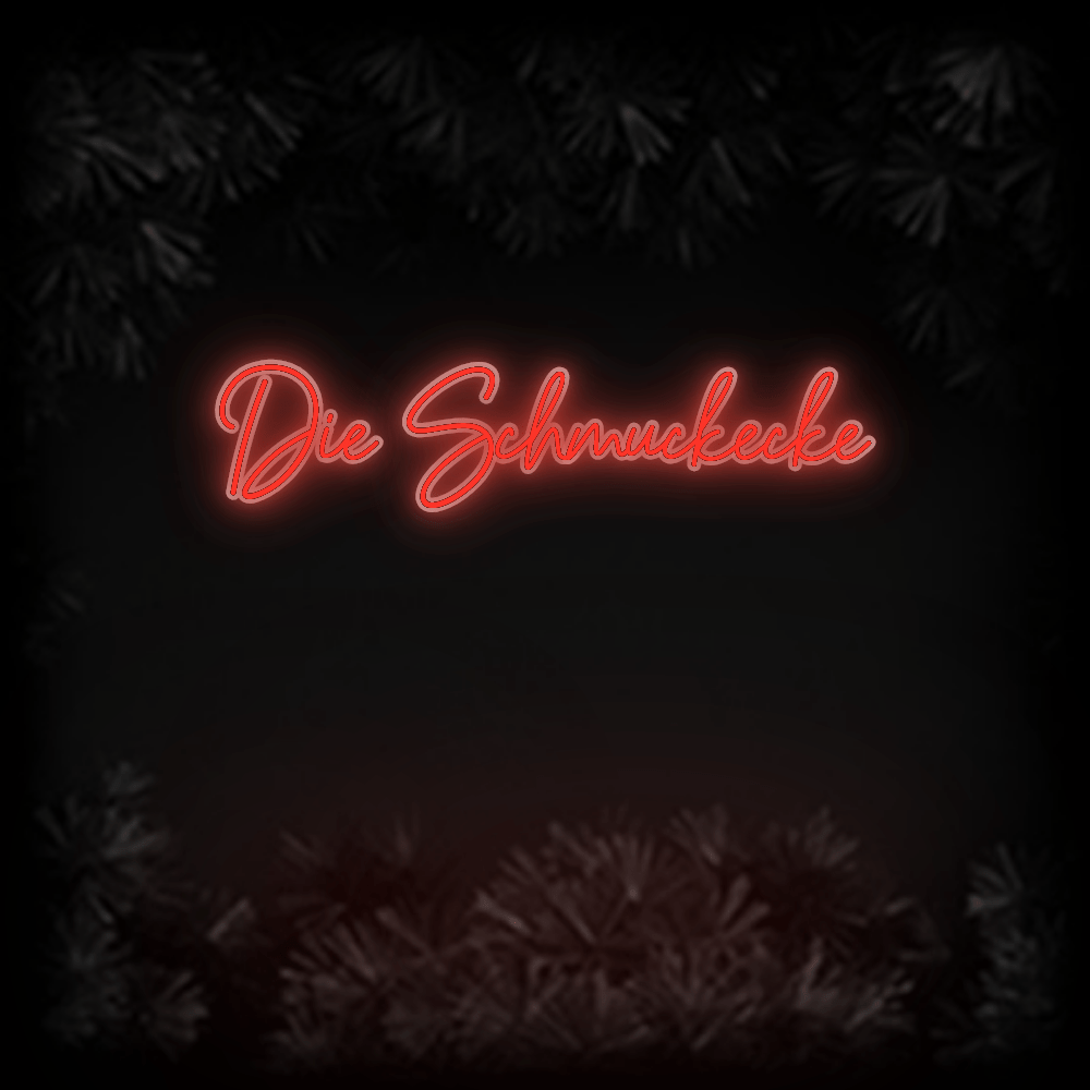 Konfiguriertes Neonschild: Die Schmuckecke - Official Neon - led neon schild schriftzug personalisiert