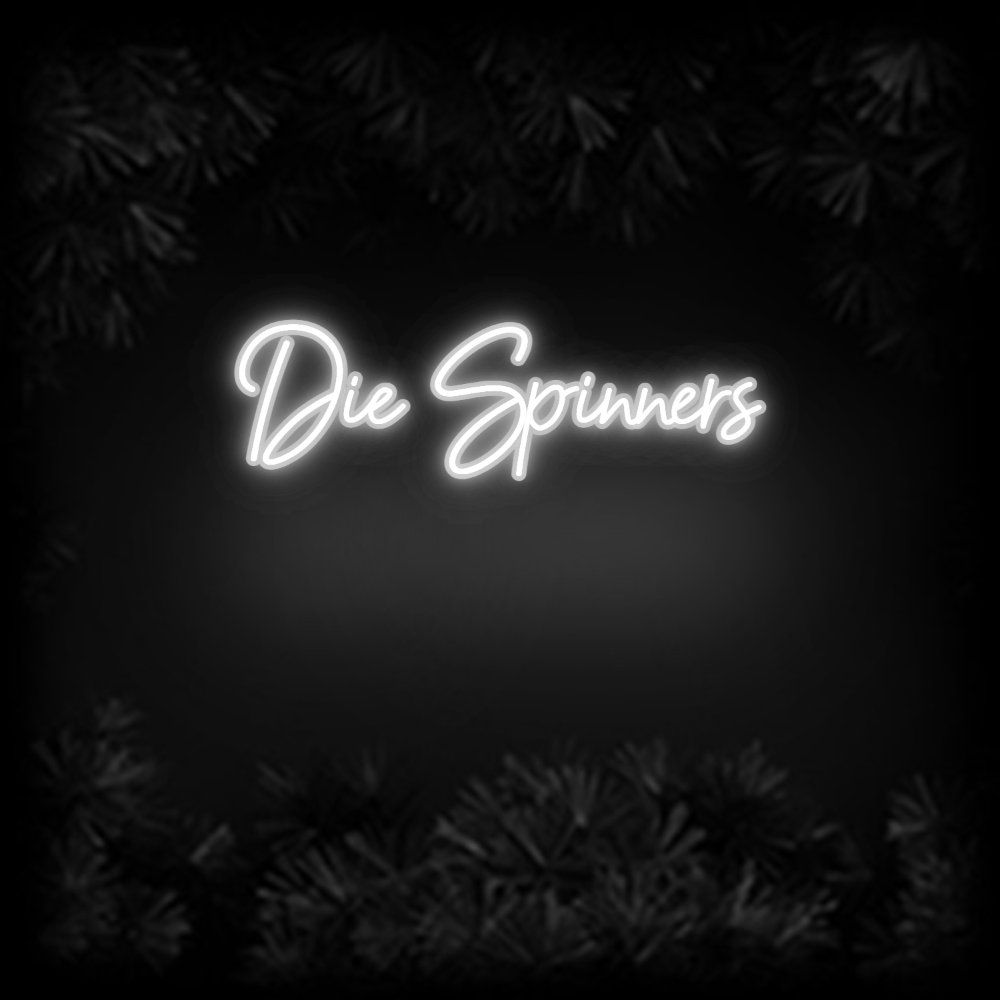 Konfiguriertes Neonschild: Die Spinners - Official Neon - led neon schild schriftzug personalisiert