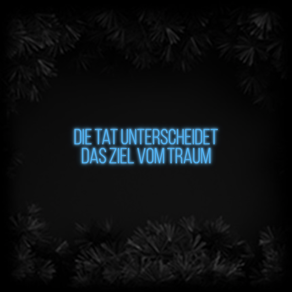 Konfiguriertes Neonschild: Die Tat unter... - Official Neon - led neon schild schriftzug personalisiert