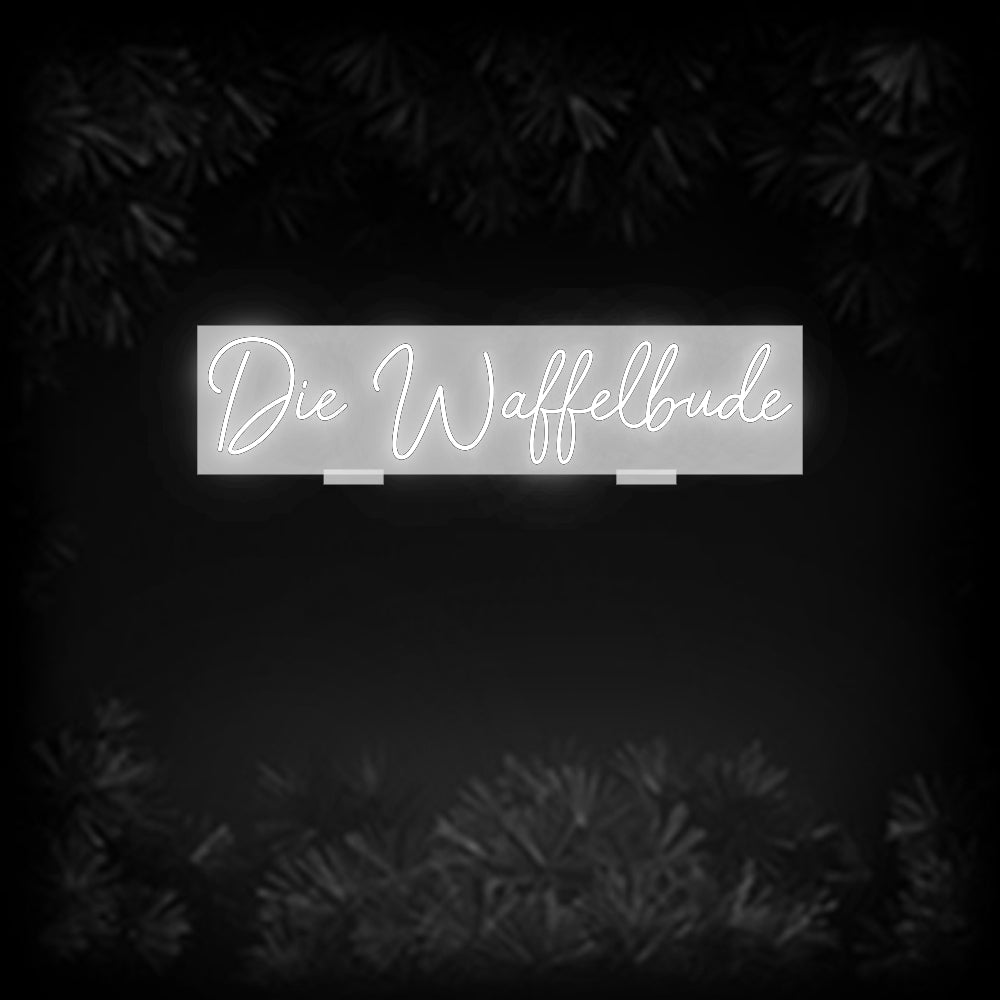 Konfiguriertes Neonschild: Die Waffelbude - Official Neon - led neon schild schriftzug personalisiert