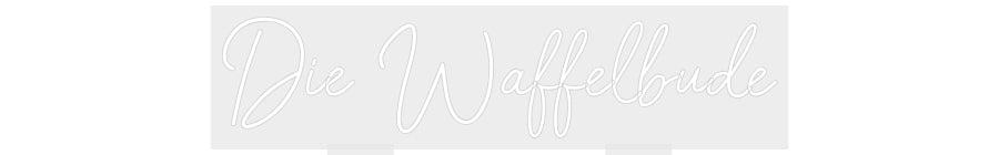 Konfiguriertes Neonschild: Die Waffelbude - Official Neon - led neon schild schriftzug personalisiert