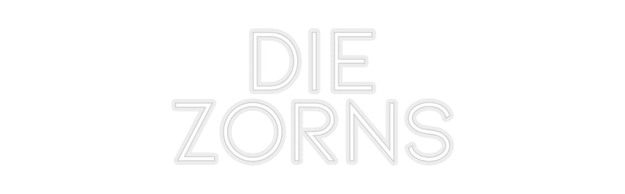 Konfiguriertes Neonschild: Die Zorns - Official Neon - led neon schild schriftzug personalisiert