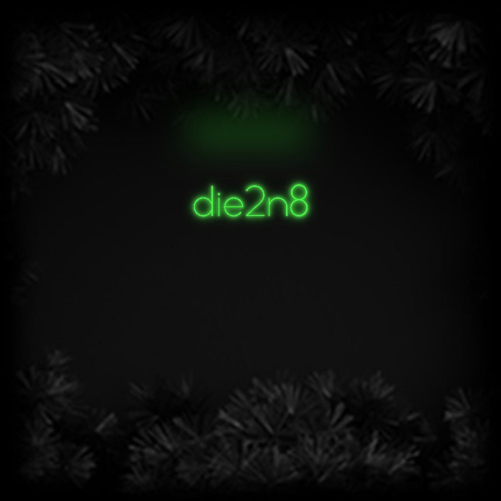Konfiguriertes Neonschild: die2n8 - Official Neon - led neon schild schriftzug personalisiert
