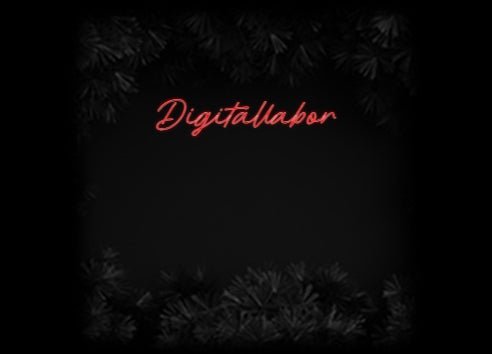 Konfiguriertes Neonschild: Digitallabor - Official Neon - led neon schild schriftzug personalisiert