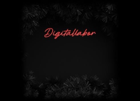 Konfiguriertes Neonschild: Digitallabor - Official Neon - led neon schild schriftzug personalisiert
