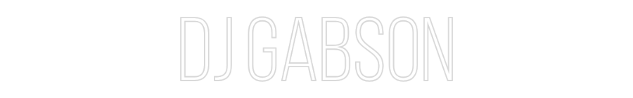 Konfiguriertes Neonschild: DJ GABSON - Official Neon - led neon schild schriftzug personalisiert