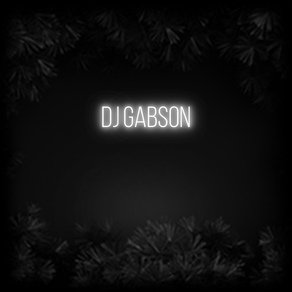 Konfiguriertes Neonschild: DJ GABSON - Official Neon - led neon schild schriftzug personalisiert