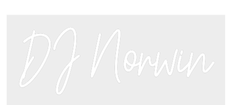 Konfiguriertes Neonschild: DJ Norwin - Official Neon - led neon schild schriftzug personalisiert