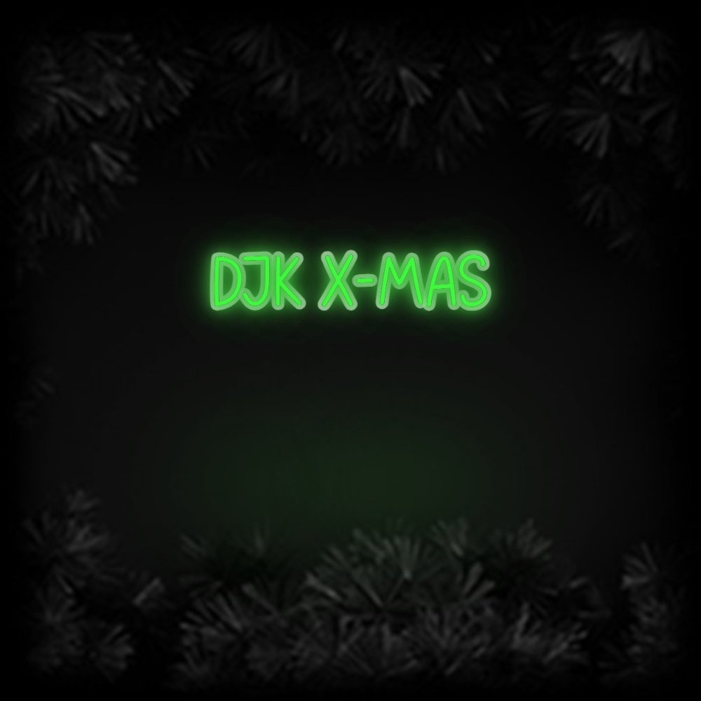 Konfiguriertes Neonschild: DJK x - mas - Official Neon - led neon schild schriftzug personalisiert