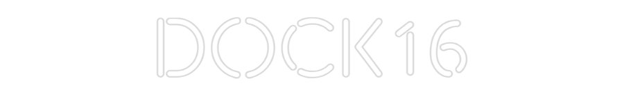 Konfiguriertes Neonschild: DOCK16 - Official Neon - led neon schild schriftzug personalisiert