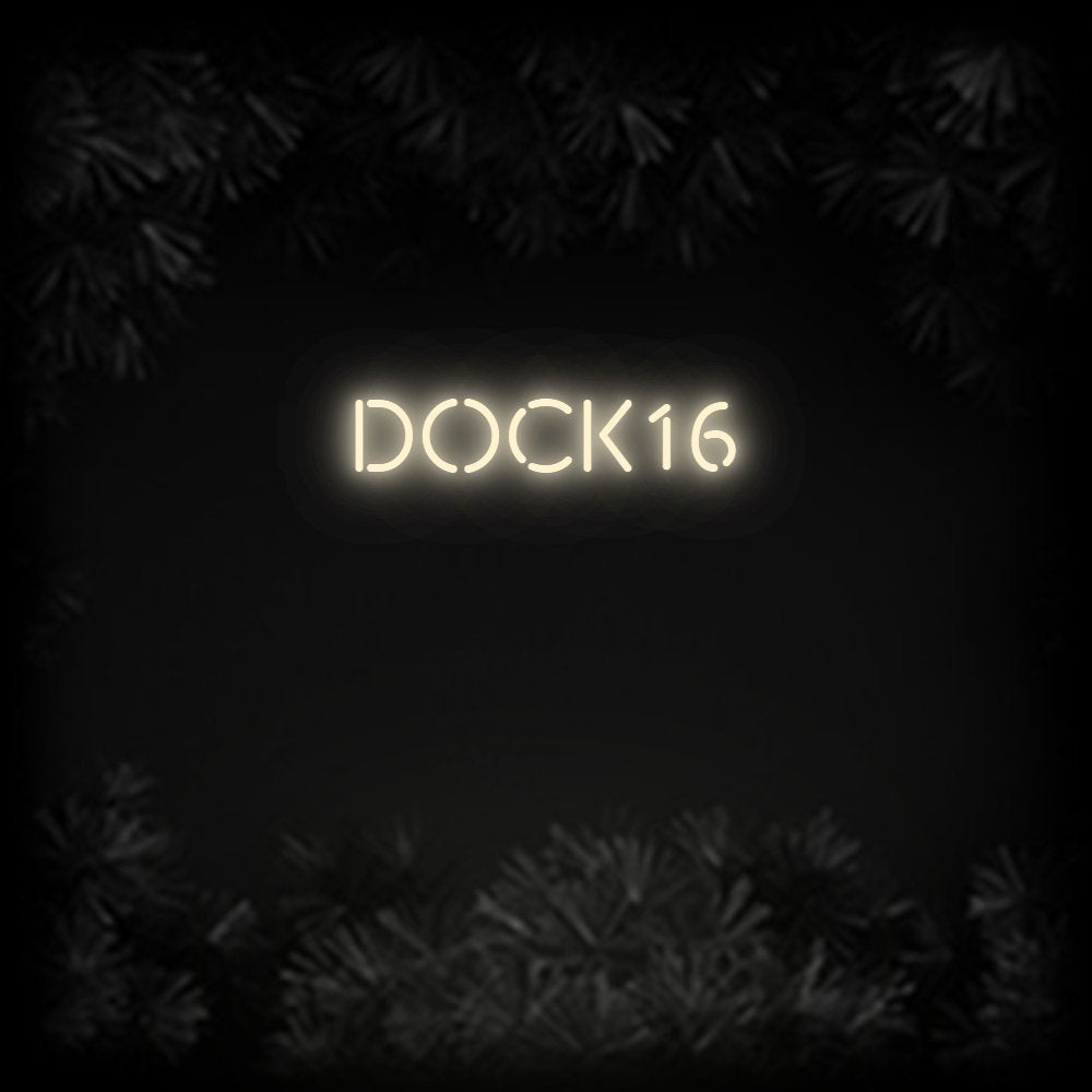 Konfiguriertes Neonschild: DOCK16 - Official Neon - led neon schild schriftzug personalisiert