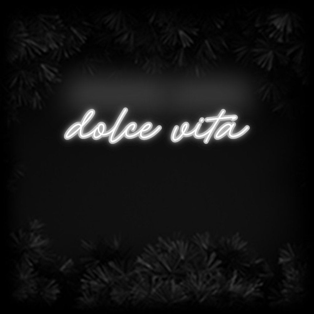 Konfiguriertes Neonschild: dolce vita - Official Neon - led neon schild schriftzug personalisiert