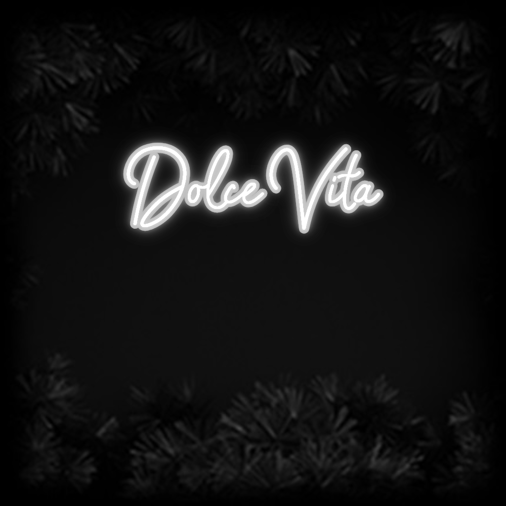 Konfiguriertes Neonschild: Dolce Vita - Official Neon - led neon schild schriftzug personalisiert