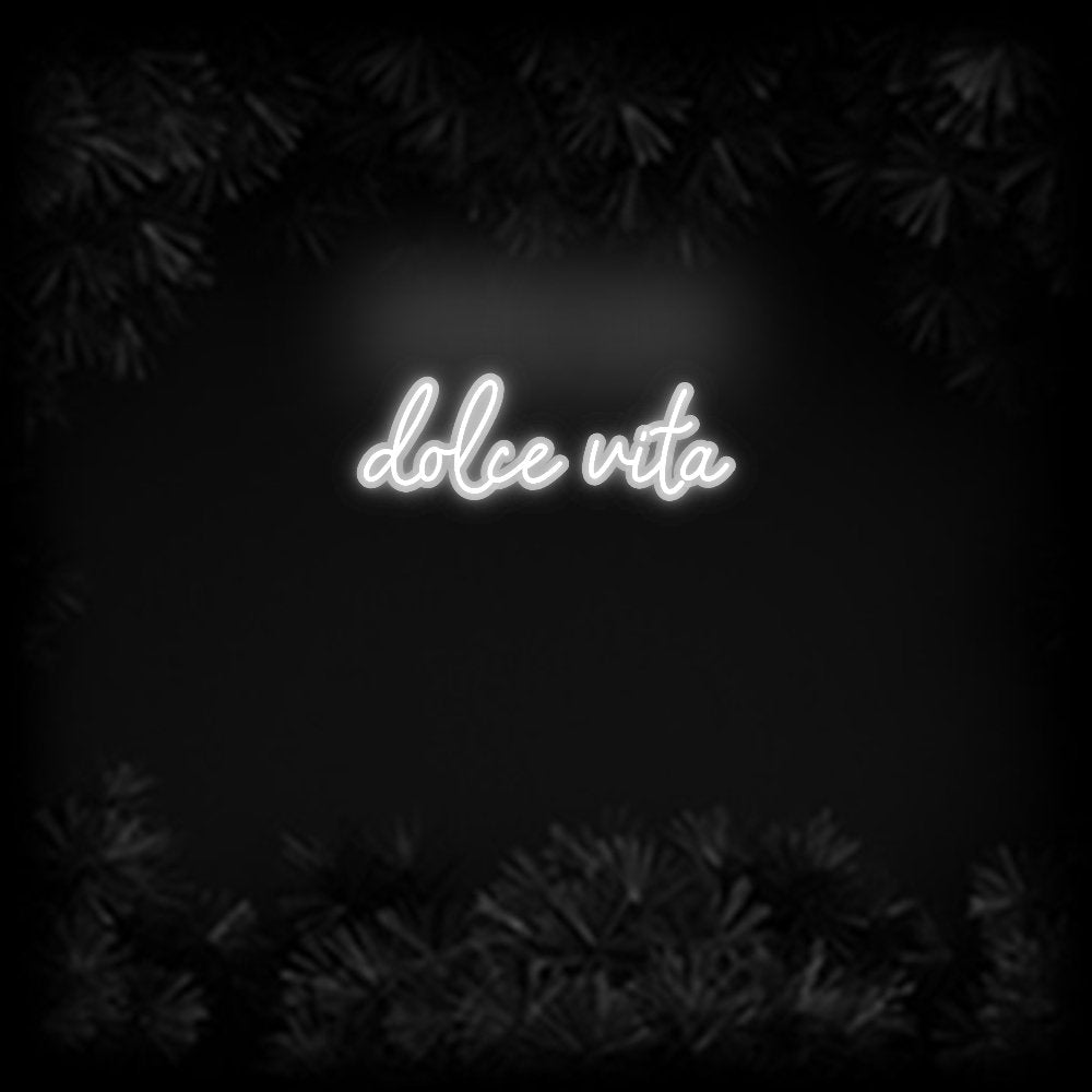 Konfiguriertes Neonschild: dolce vita - Official Neon - led neon schild schriftzug personalisiert