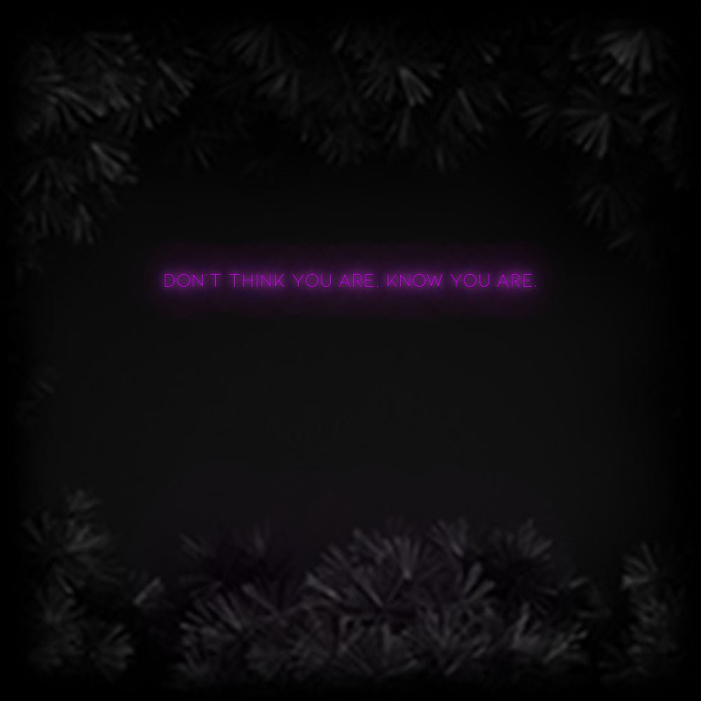 Konfiguriertes Neonschild: Don’t think y... - Official Neon - led neon schild schriftzug personalisiert