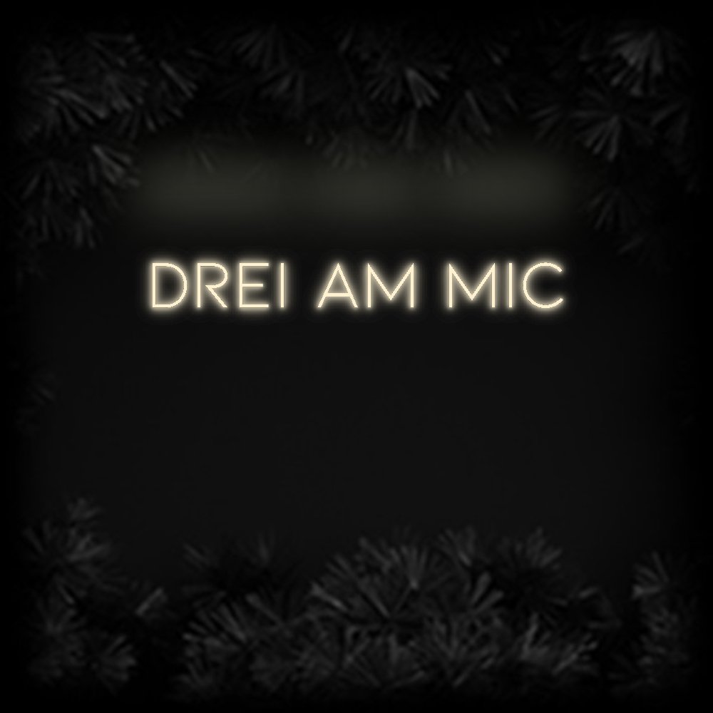 Konfiguriertes Neonschild: DREI AM MIC - Official Neon - led neon schild schriftzug personalisiert