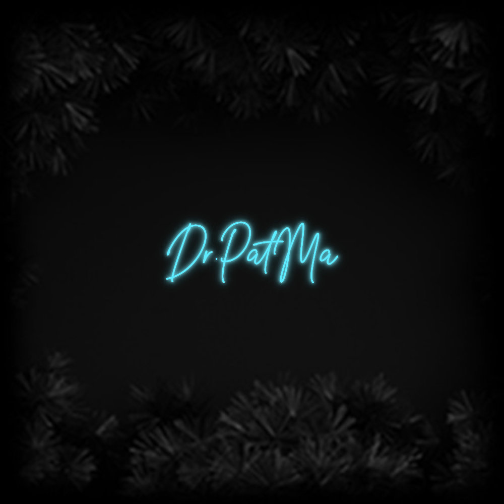 Konfiguriertes Neonschild: Dr.PatMa - Official Neon - led neon schild schriftzug personalisiert