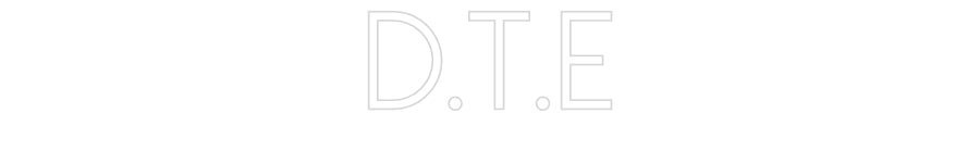 Konfiguriertes Neonschild: D.T.E - Official Neon - led neon schild schriftzug personalisiert