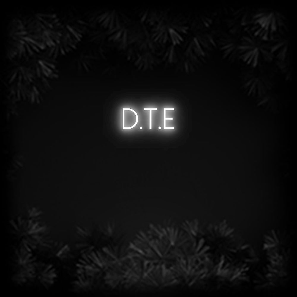 Konfiguriertes Neonschild: D.T.E - Official Neon - led neon schild schriftzug personalisiert