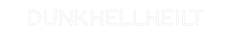 Konfiguriertes Neonschild: Dunkhellheilt - Official Neon - led neon schild schriftzug personalisiert