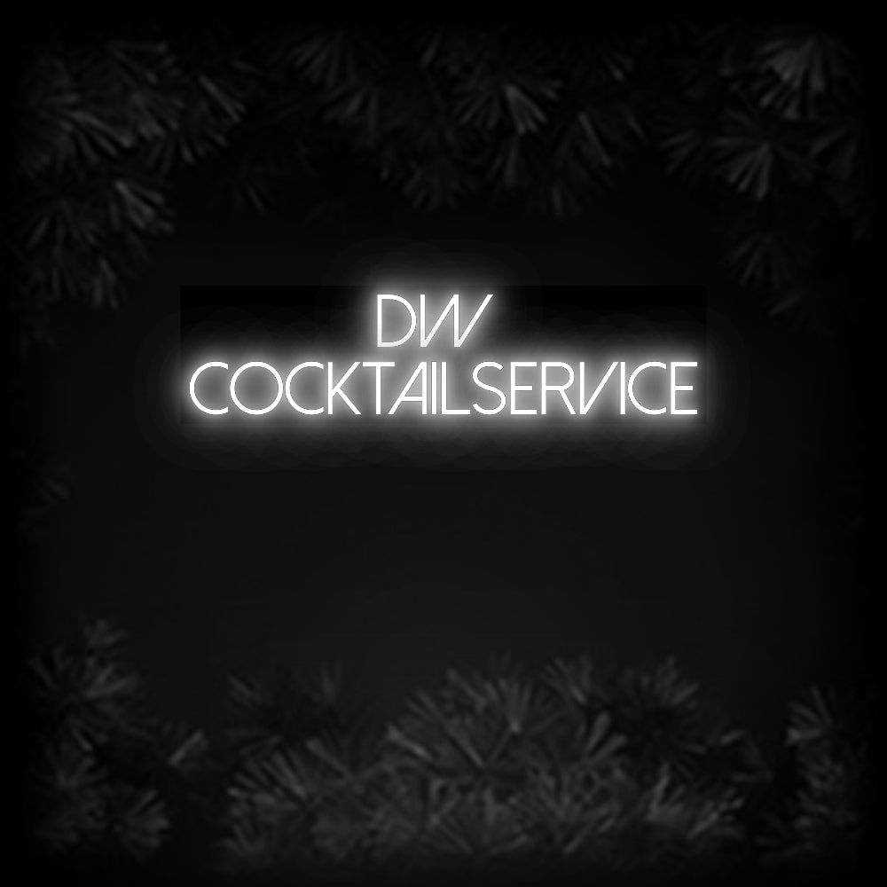 Konfiguriertes Neonschild: DW Cocktail... - Official Neon - led neon schild schriftzug personalisiert
