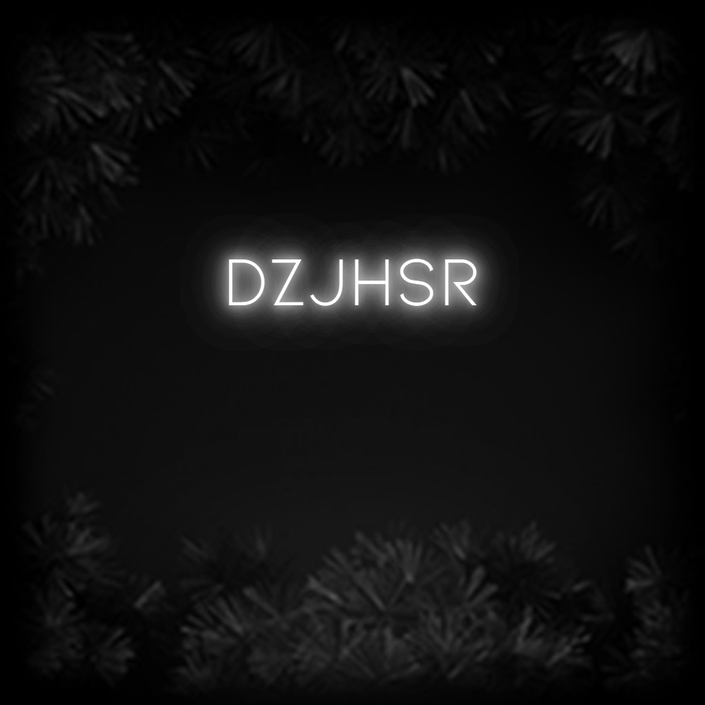 Konfiguriertes Neonschild: dzjhsr - Official Neon - led neon schild schriftzug personalisiert