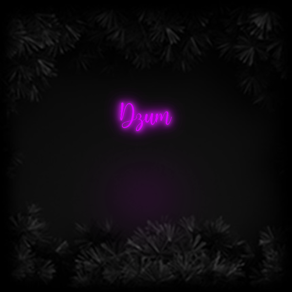 Konfiguriertes Neonschild: Dzum - Official Neon - led neon schild schriftzug personalisiert