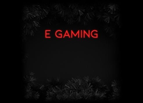 Konfiguriertes Neonschild: E Gaming - Official Neon - led neon schild schriftzug personalisiert
