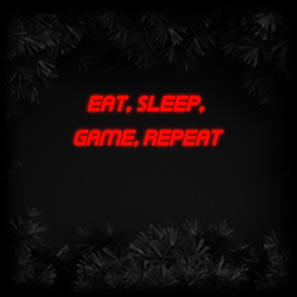 Konfiguriertes Neonschild: EAT, SLEEP, GAM... - Official Neon - led neon schild schriftzug personalisiert