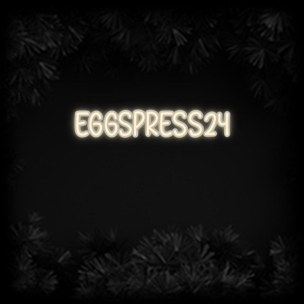 Konfiguriertes Neonschild: EGGSPRESS24 - Official Neon - led neon schild schriftzug personalisiert