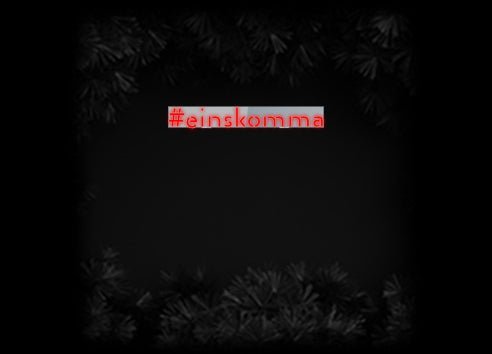 Konfiguriertes Neonschild: #einskomma - Official Neon - led neon schild schriftzug personalisiert