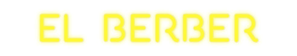 Konfiguriertes Neonschild: EL BERBER - Official Neon - led neon schild schriftzug personalisiert
