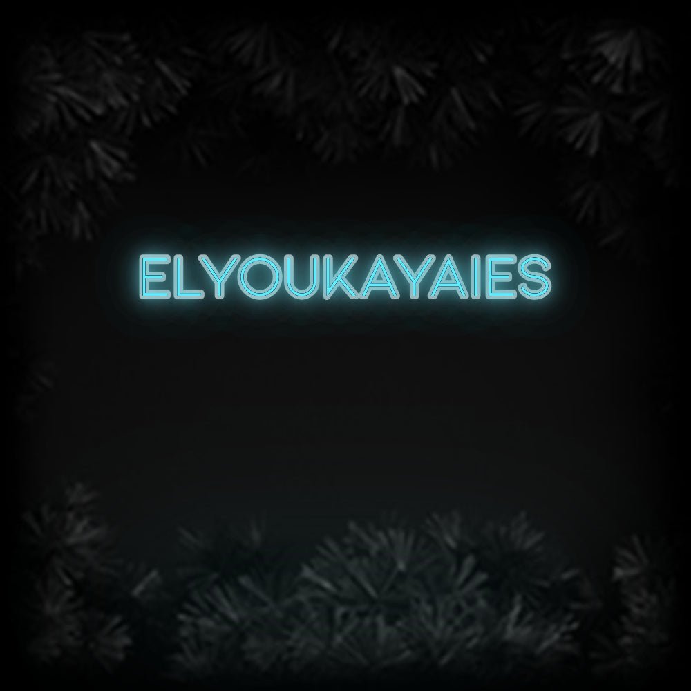 Konfiguriertes Neonschild: ElYouKayAiEs - Official Neon - led neon schild schriftzug personalisiert