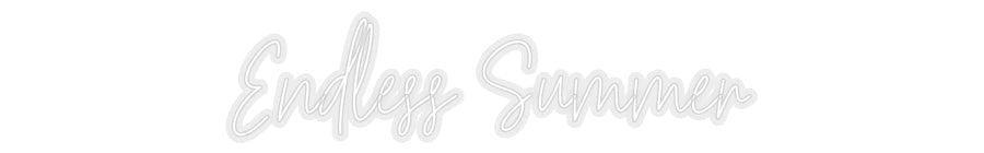 Konfiguriertes Neonschild: Endless Summer - Official Neon - led neon schild schriftzug personalisiert