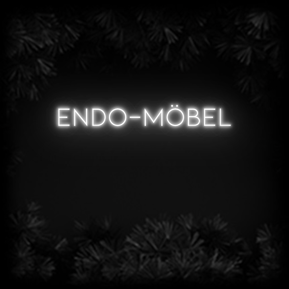 Konfiguriertes Neonschild: ENDO - MÖBEL - Official Neon - led neon schild schriftzug personalisiert
