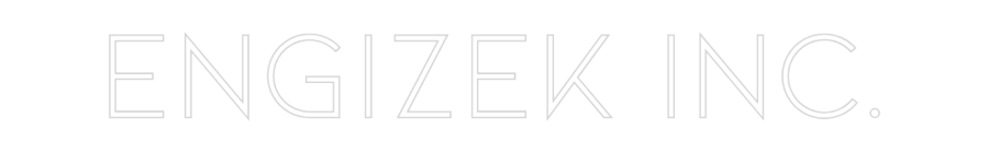 Konfiguriertes Neonschild: Engizek Inc. - Official Neon - led neon schild schriftzug personalisiert