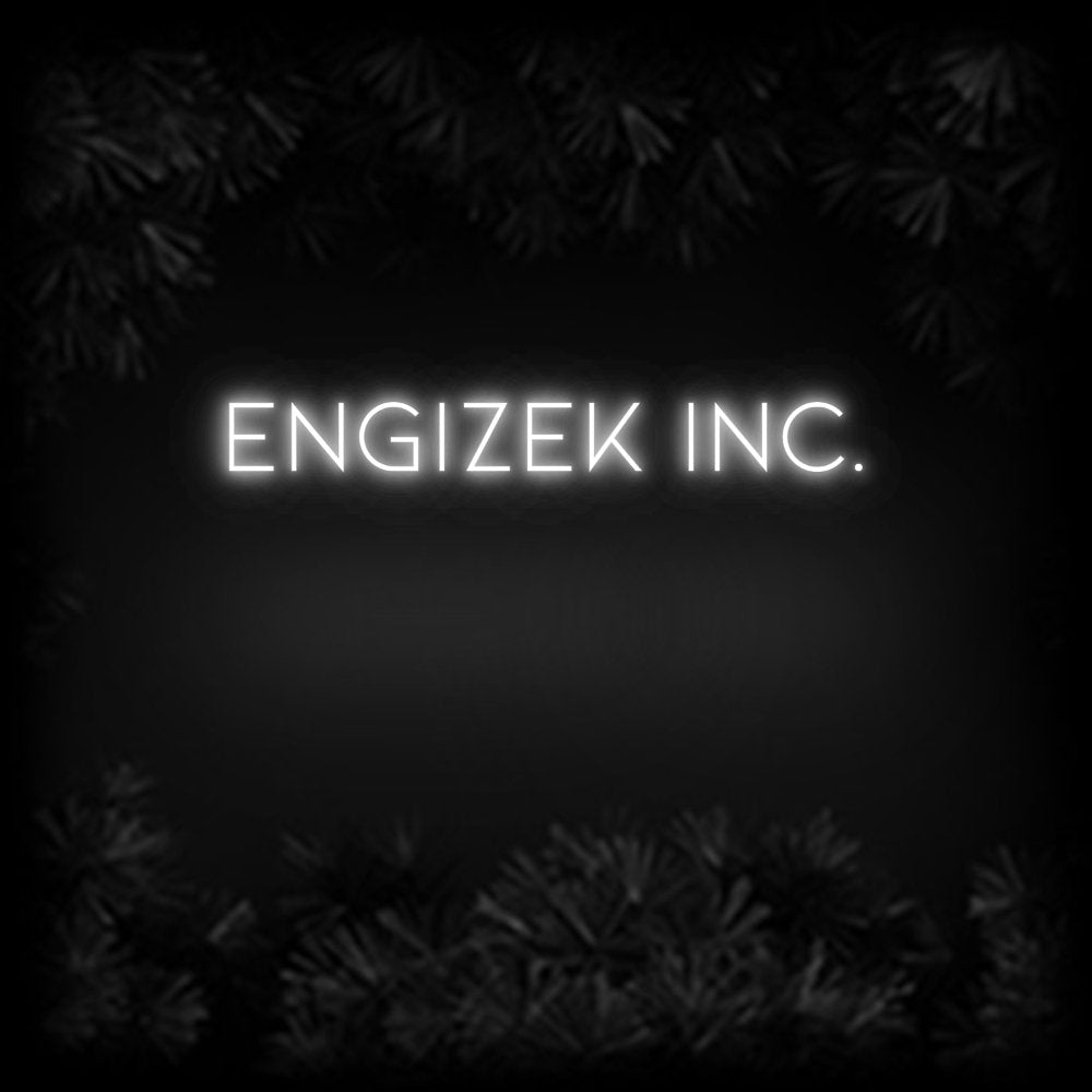 Konfiguriertes Neonschild: Engizek Inc. - Official Neon - led neon schild schriftzug personalisiert