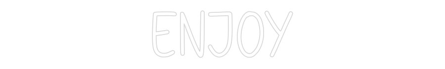 Konfiguriertes Neonschild: Enjoy - Official Neon - led neon schild schriftzug personalisiert