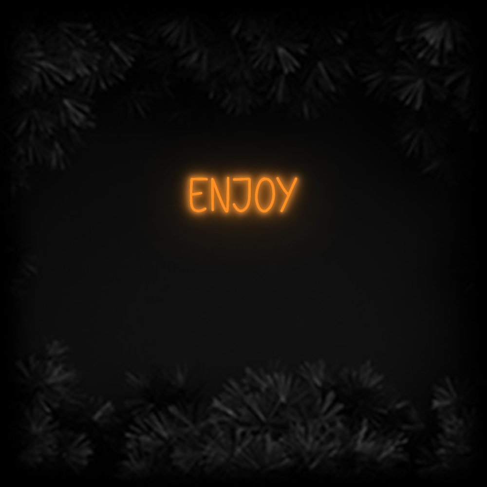 Konfiguriertes Neonschild: Enjoy - Official Neon - led neon schild schriftzug personalisiert
